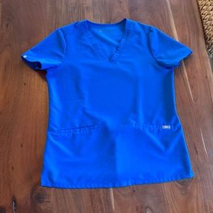 Figs Royal Blue scrub set